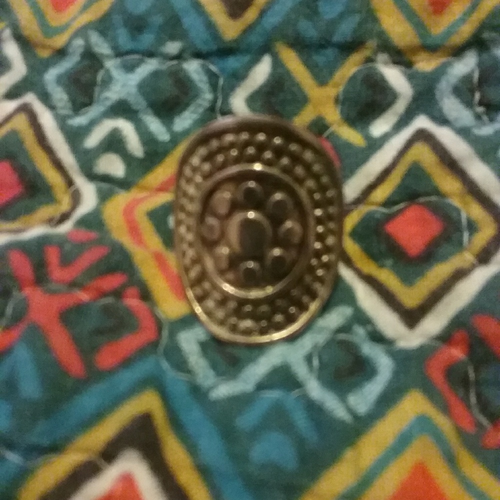 Sterling silver retro shield ring